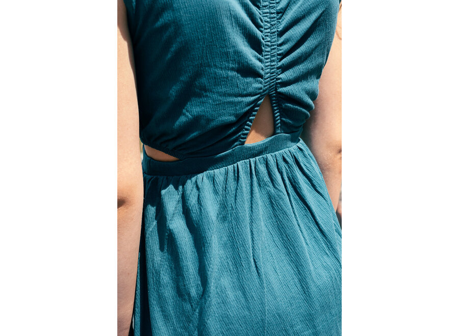 Crinkle jersey dress