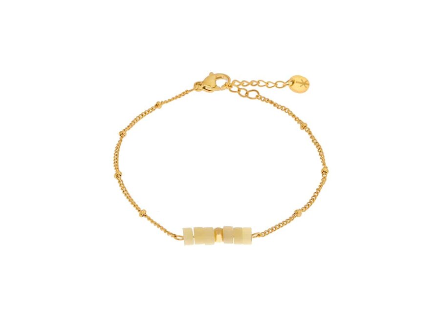 Citron Disc Bracelet Gold