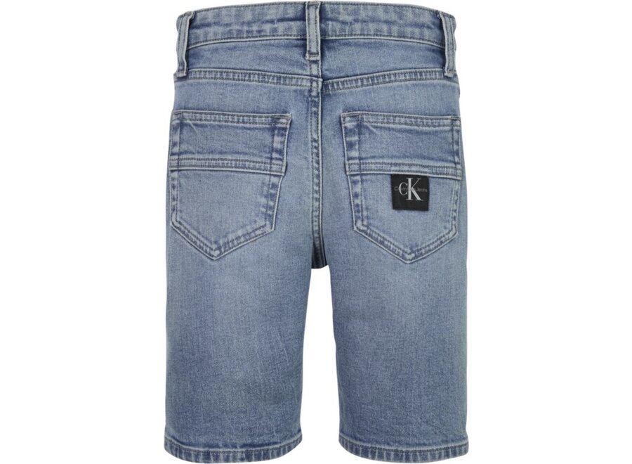 Denim Shorts High Visual Blue