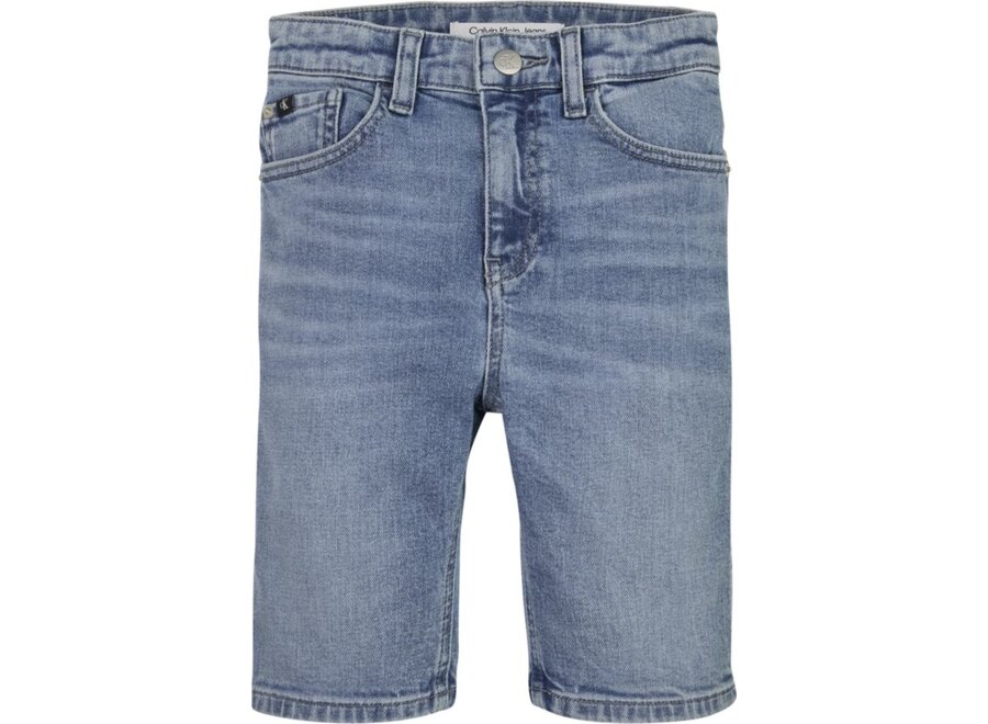 Denim Shorts High Visual Blue