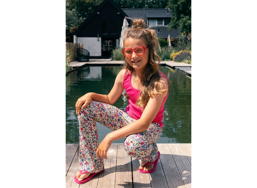 Crinkle crinkle flare pant