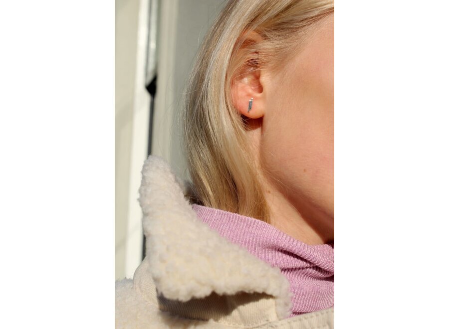 Double Bar Earring zilver