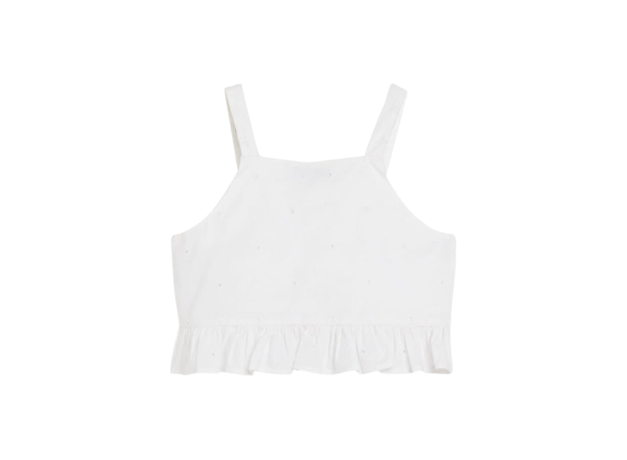 TH Monogram Broderie  Anglaise Top