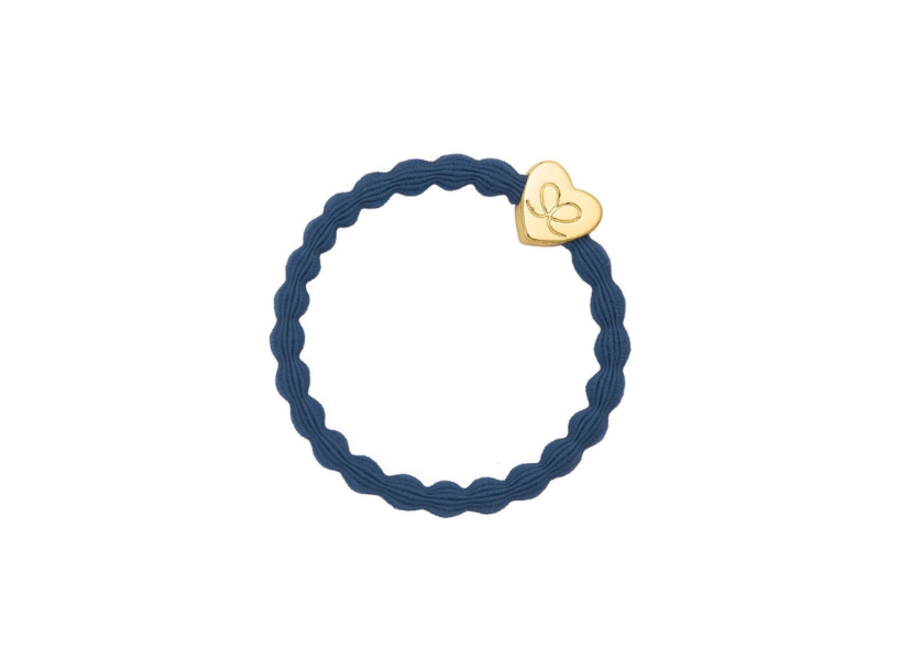 Gold Heart | Dove Blue Bangle Blauw