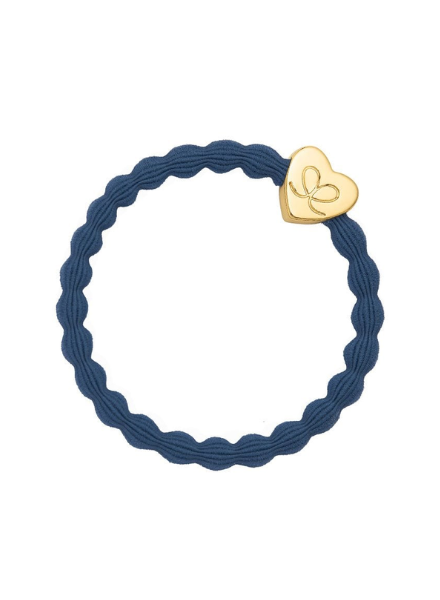 By Eloise Gold Heart | Dove Blue Bangle Blauw