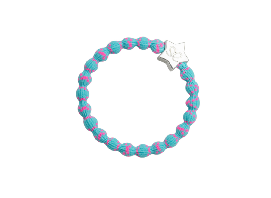 Silver Star | Pink on Blue Blauw