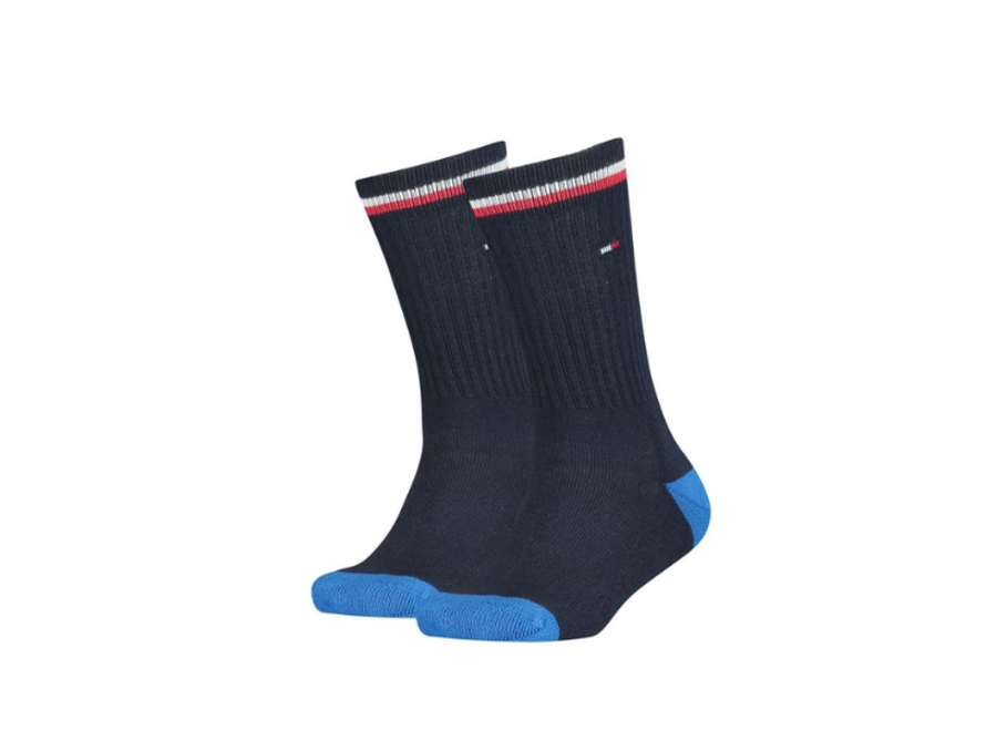 TH Kids Iconic Sports Sock Midnight Blue Blauw