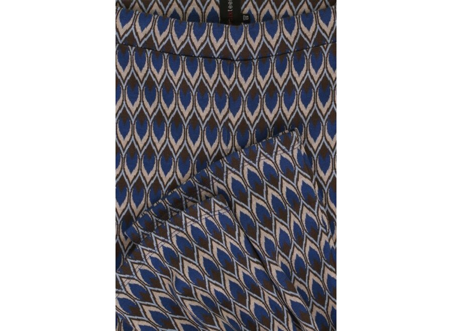 Interlock pattern flare pants
