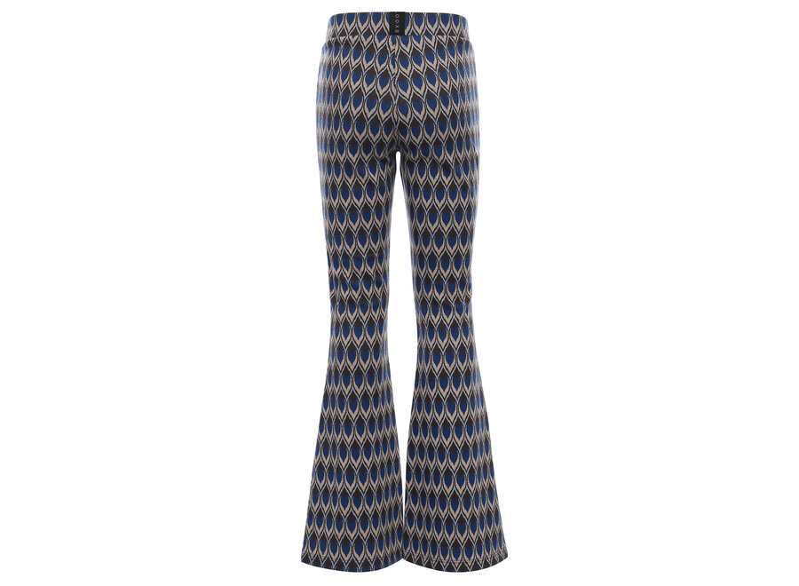 Interlock pattern flare pants