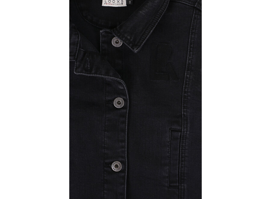 Zwart denim gilet