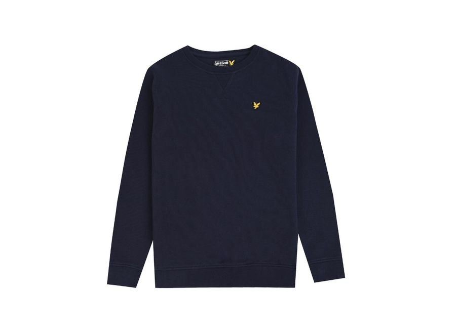 Classic Crew Neck Fleece Navy Blazer