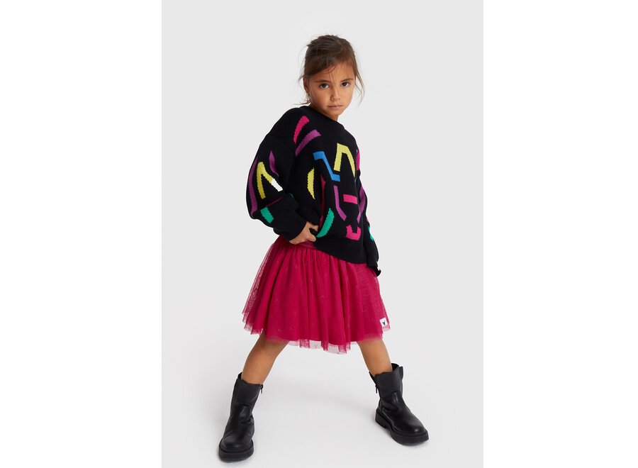 Kids knitted tule skirt