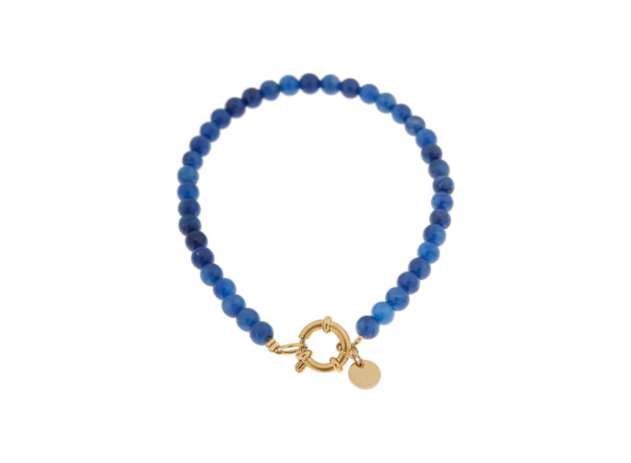 Royal blue bracelet gold