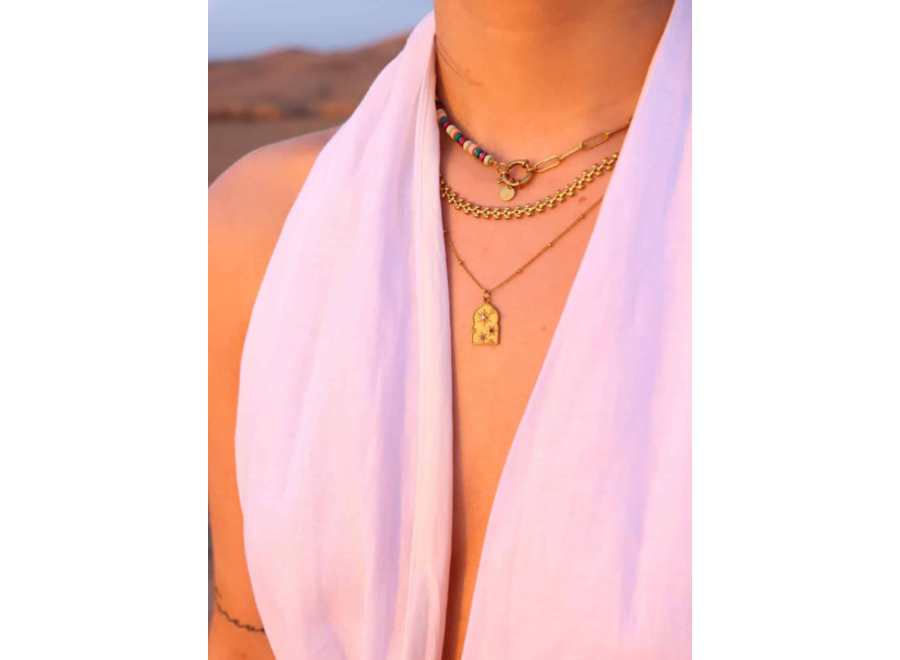 Jasmine necklace gold