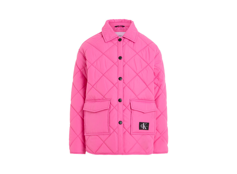Quilted Wide Overshirt