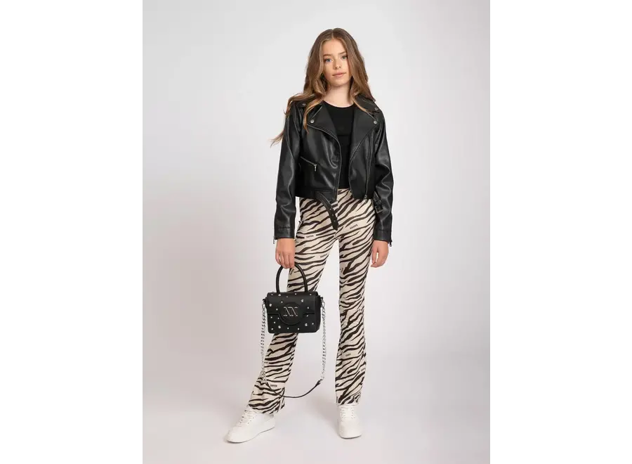 Zebra Flared Pants