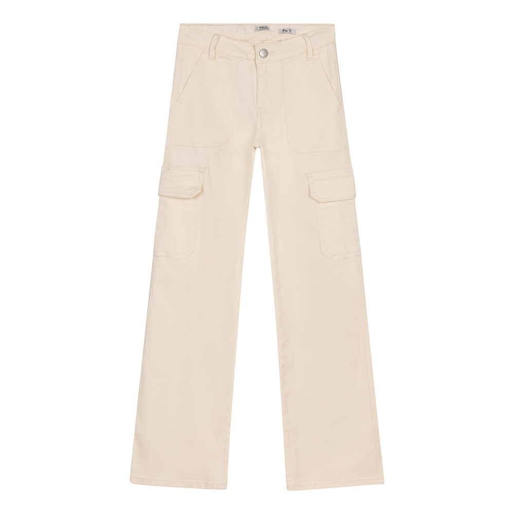 Cargo Denim Wide Fit Lily White