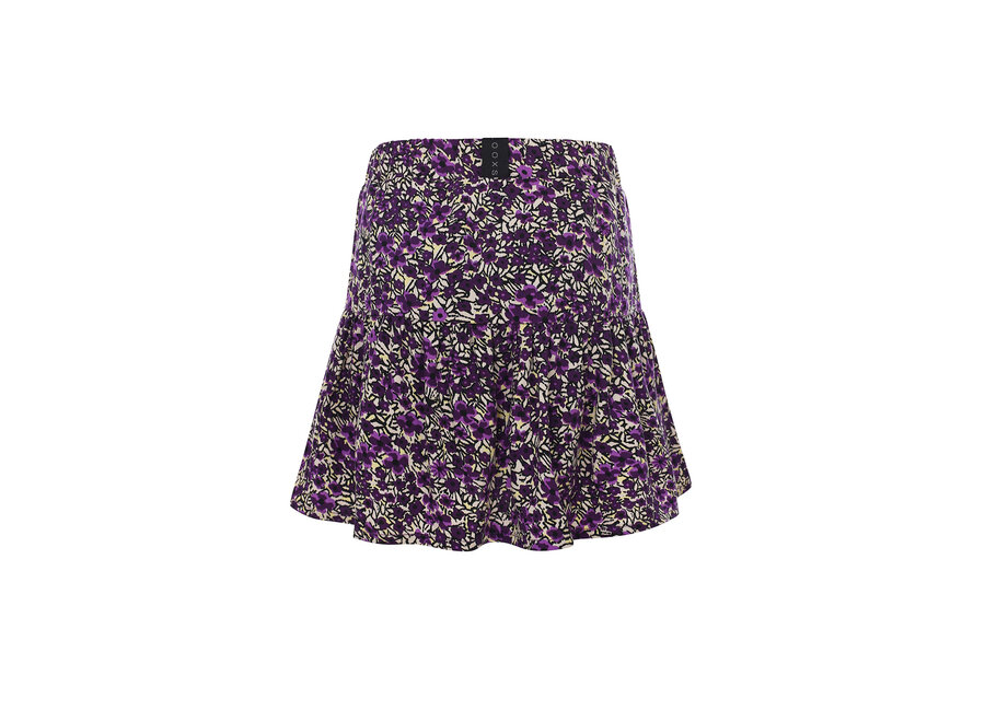 10Sixteen Printed Skort Purple Flower