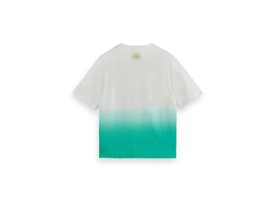 Relaxed-fit Dip-dyed artwork t-shirt