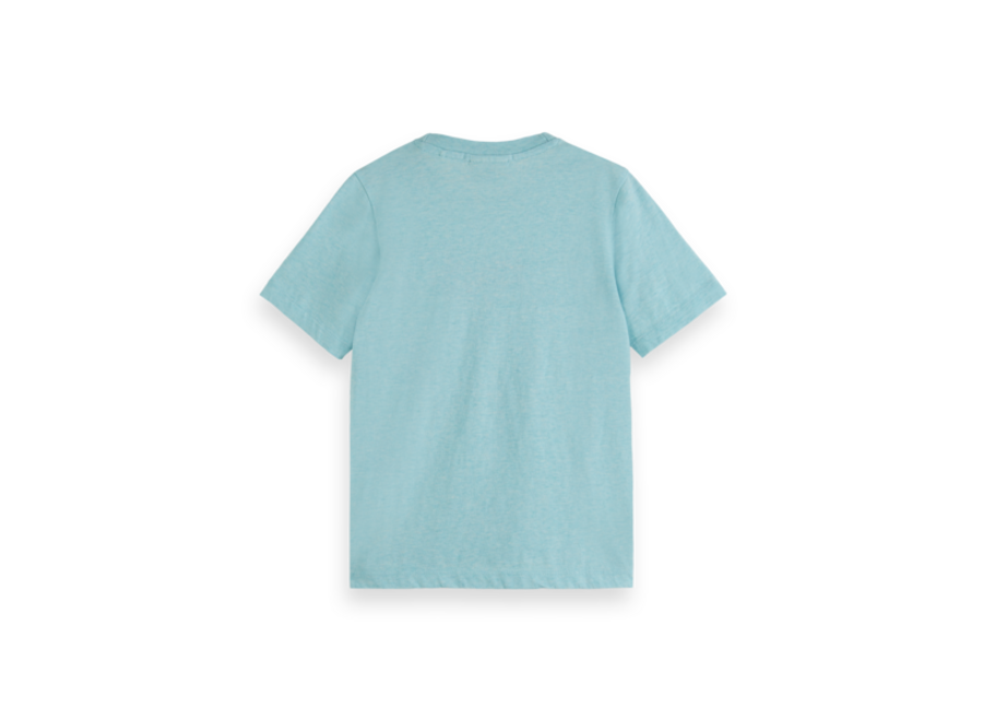 Regular-fit melange T-shirt Bayside blue melange
