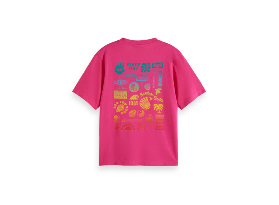 Gradient artwork relaxed-fit t-shirt