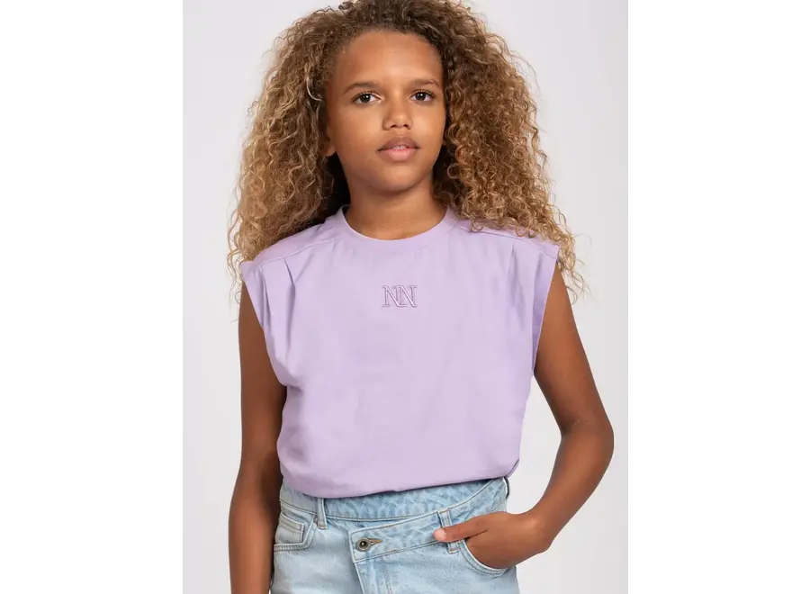 Pleat T-Shirt Lavender