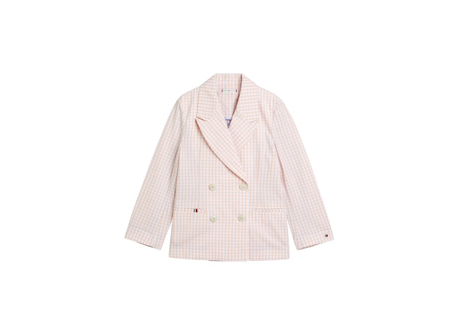 Gingham Blazer Whimsy Pink Check