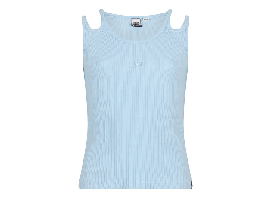 Singlet Rib  Light Blue