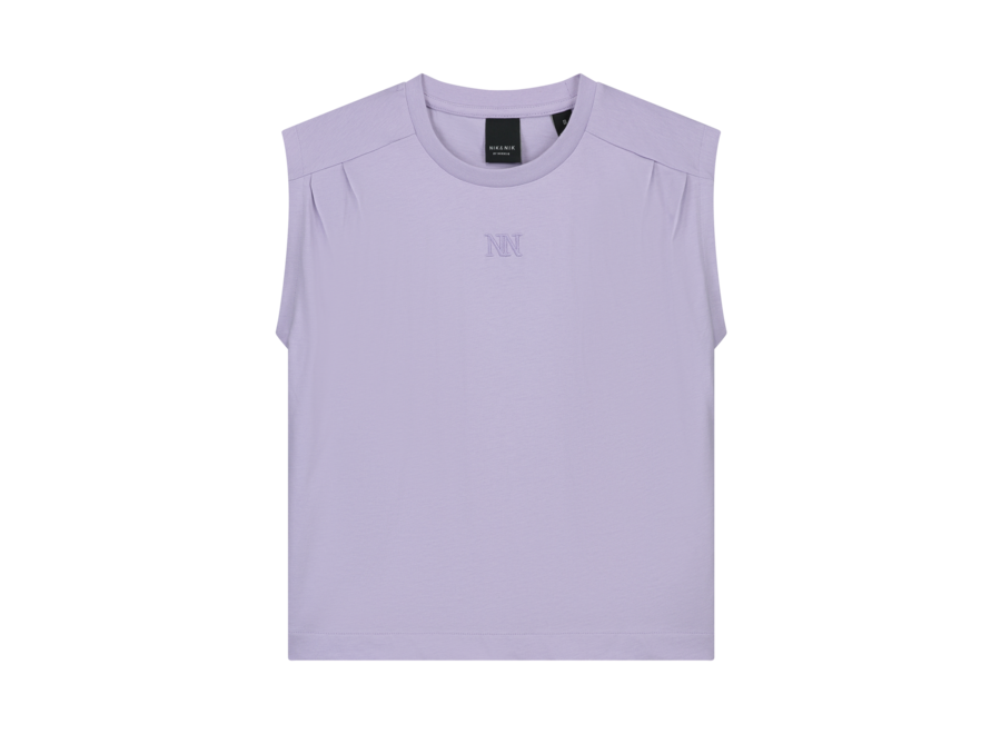 Pleat T-Shirt Lavender
