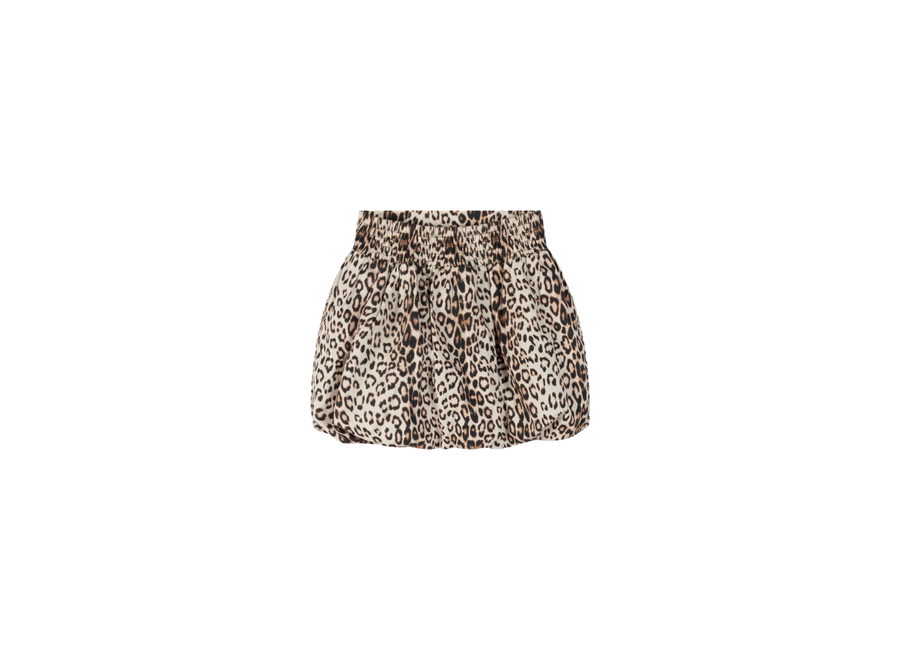 Woven Leopard Balloon Skirt Animal