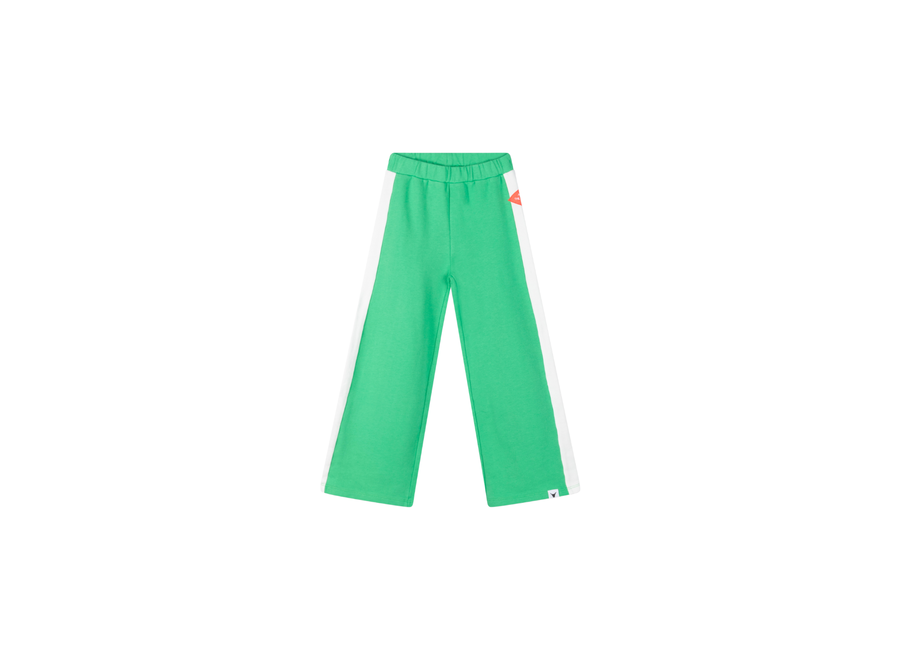 Knitted Wide Leg Sweat Pants Green