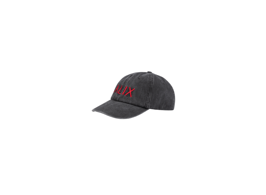 Woven Alix Cap Dark Grey