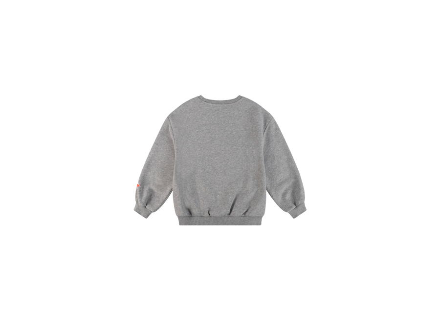 Knitted Bull Sweater Soft Grey Melange