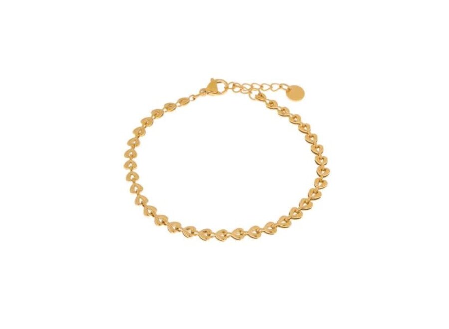 Baby shell bracelet gold