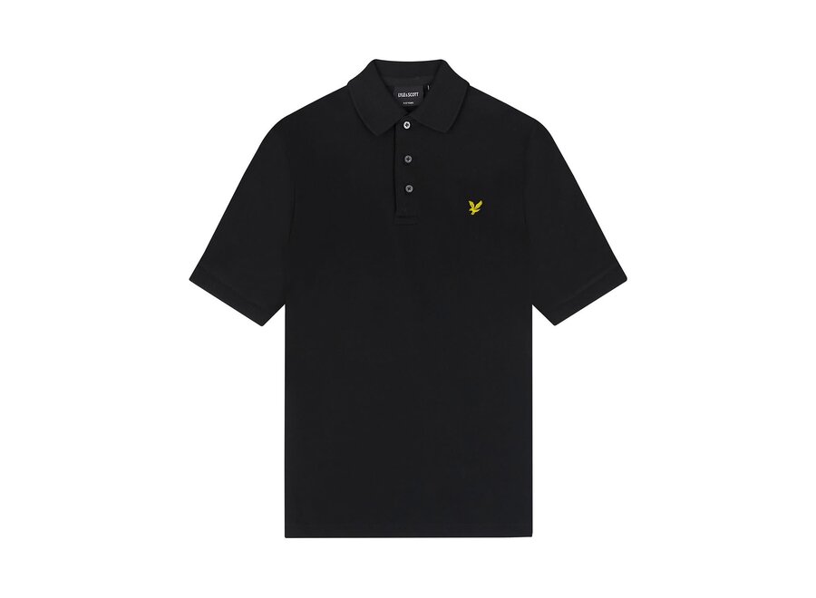 Plain Polo Shirt Jet Black