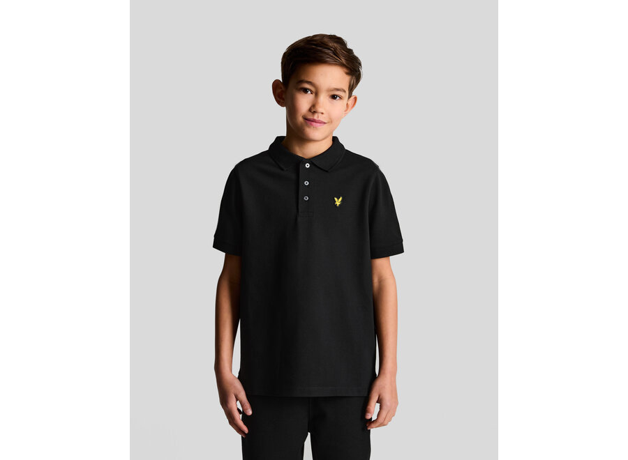 Plain Polo Shirt Jet Black