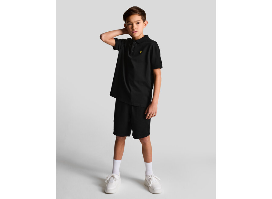 Plain Polo Shirt Jet Black