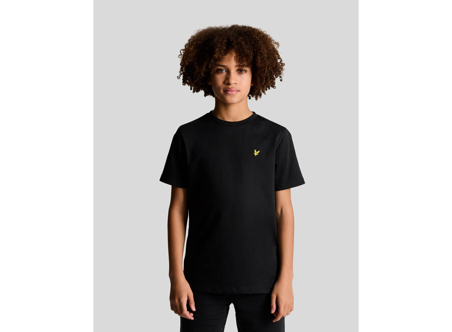 Plain T-shirt Jet Black