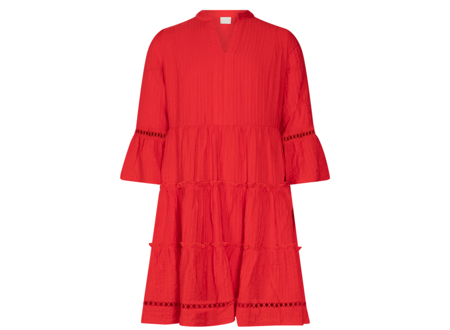 Jurk Kampur Vis Poppy Red