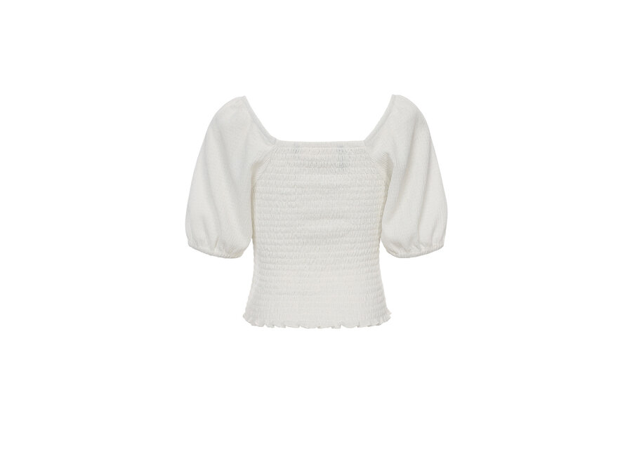 10Sixteen Smock Top Off White
