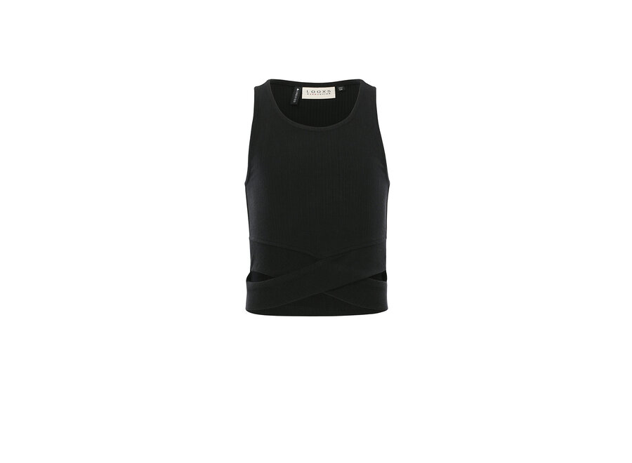 10Sixteen Sleeveles Top Black