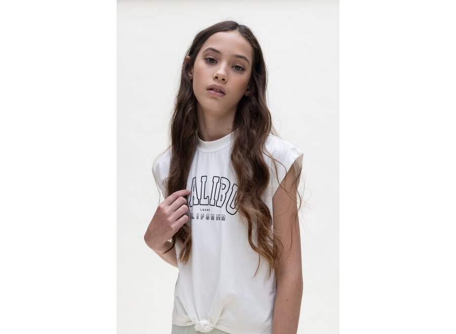 10Sixteen Sleeveles T-Shirt Off White