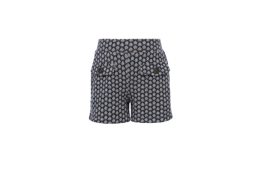 10Sixteen Jaquard Pattern Shorts Sky Blue