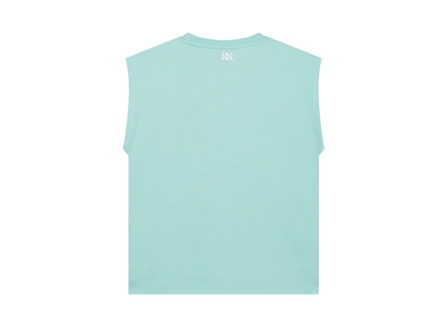 Pleat T-Shirt Ocean Mint