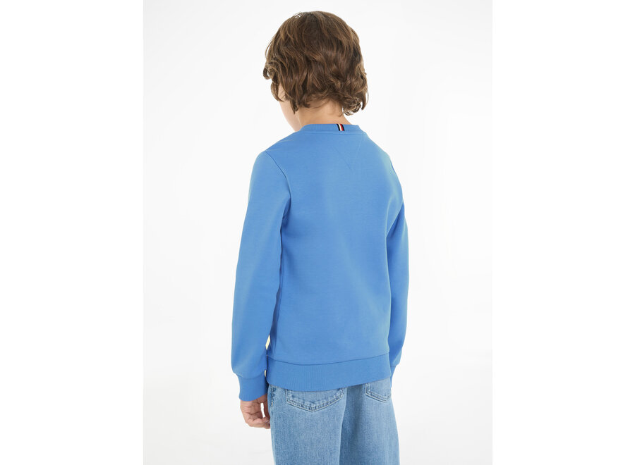 Sweater Debossed Monotype Blue Spell
