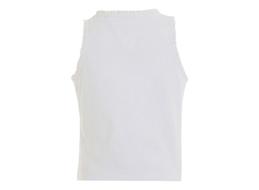 Essential Rib Lace T White