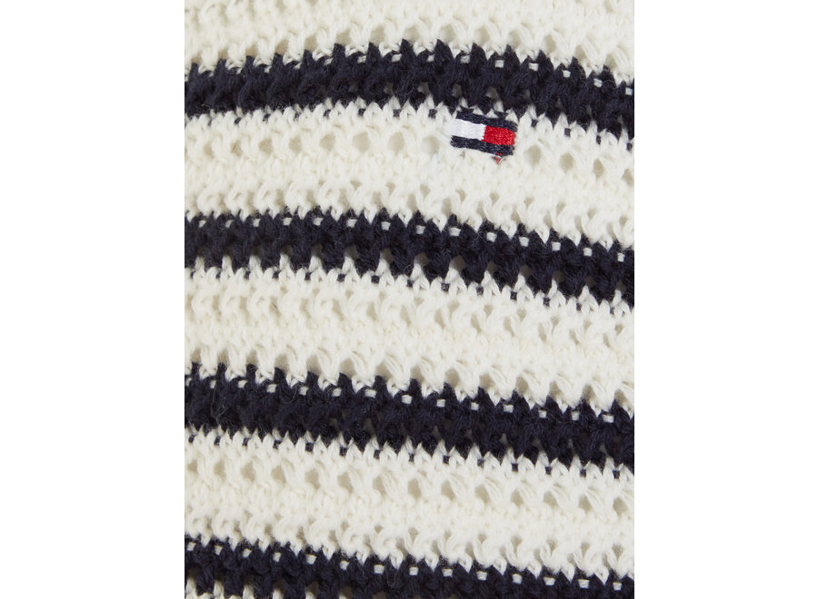 Stripe Chrochet Top Calico/Desert Sky