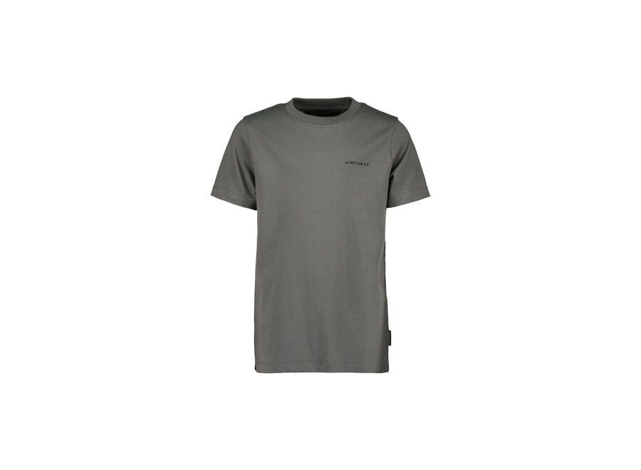 Airforce Basic T-Shirt Castor Gray-True Black