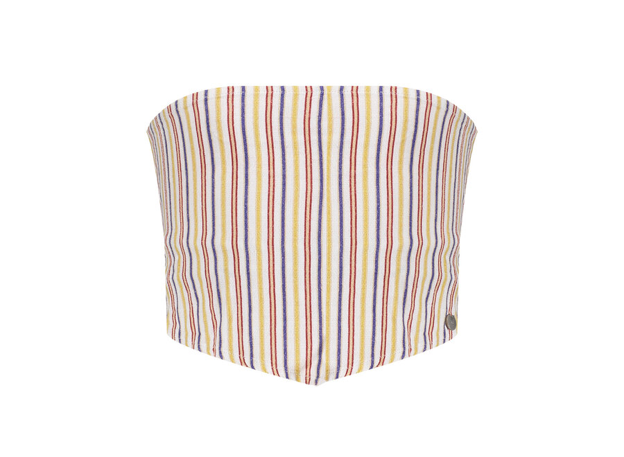 Nadine Scarf Top Stripe