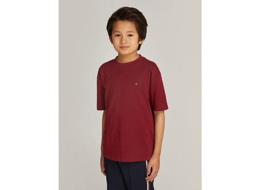 Essential Tee S/S Deep Rouge
